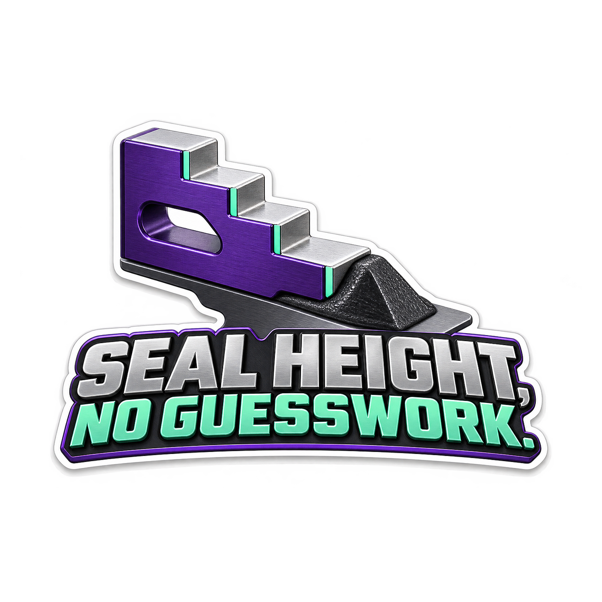 Urethane Bead Height Gauge Vinyl Sticker Decal