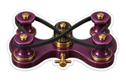 Repair Plum Counter Belt Figure Eight Tensioner Vinyl Sticker Decal