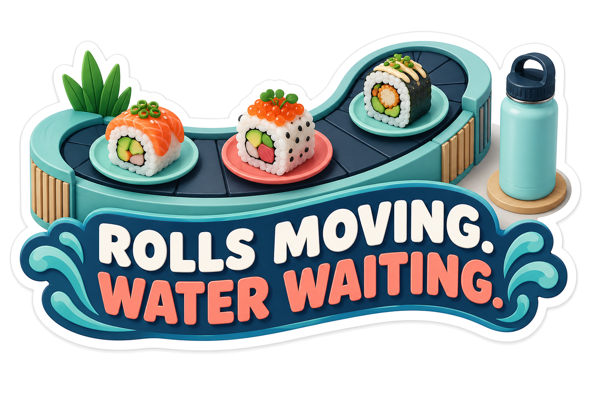 Rolls Moving Vinyl Sticker Decal