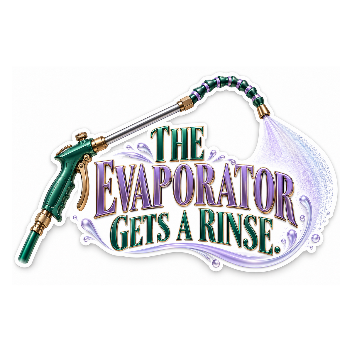 Evaporator Cleaning Lance Vinyl Sticker Decal