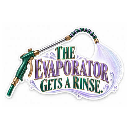 Evaporator Cleaning Lance Vinyl Sticker Decal