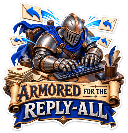 Armored Reply All Vinyl Sticker Decal