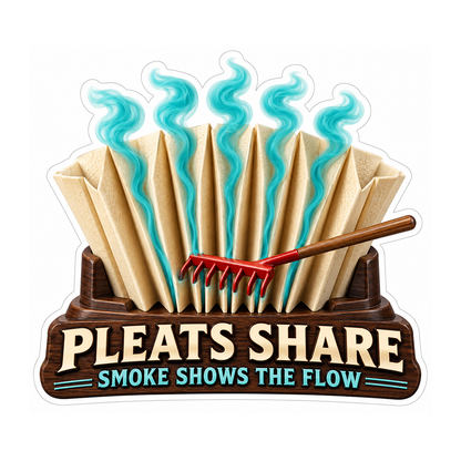 Engine Air Filter Pleat Flow Smoke Rake Vinyl Sticker Decal