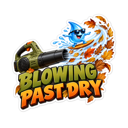 Blowing Past Dry Vinyl Sticker Decal