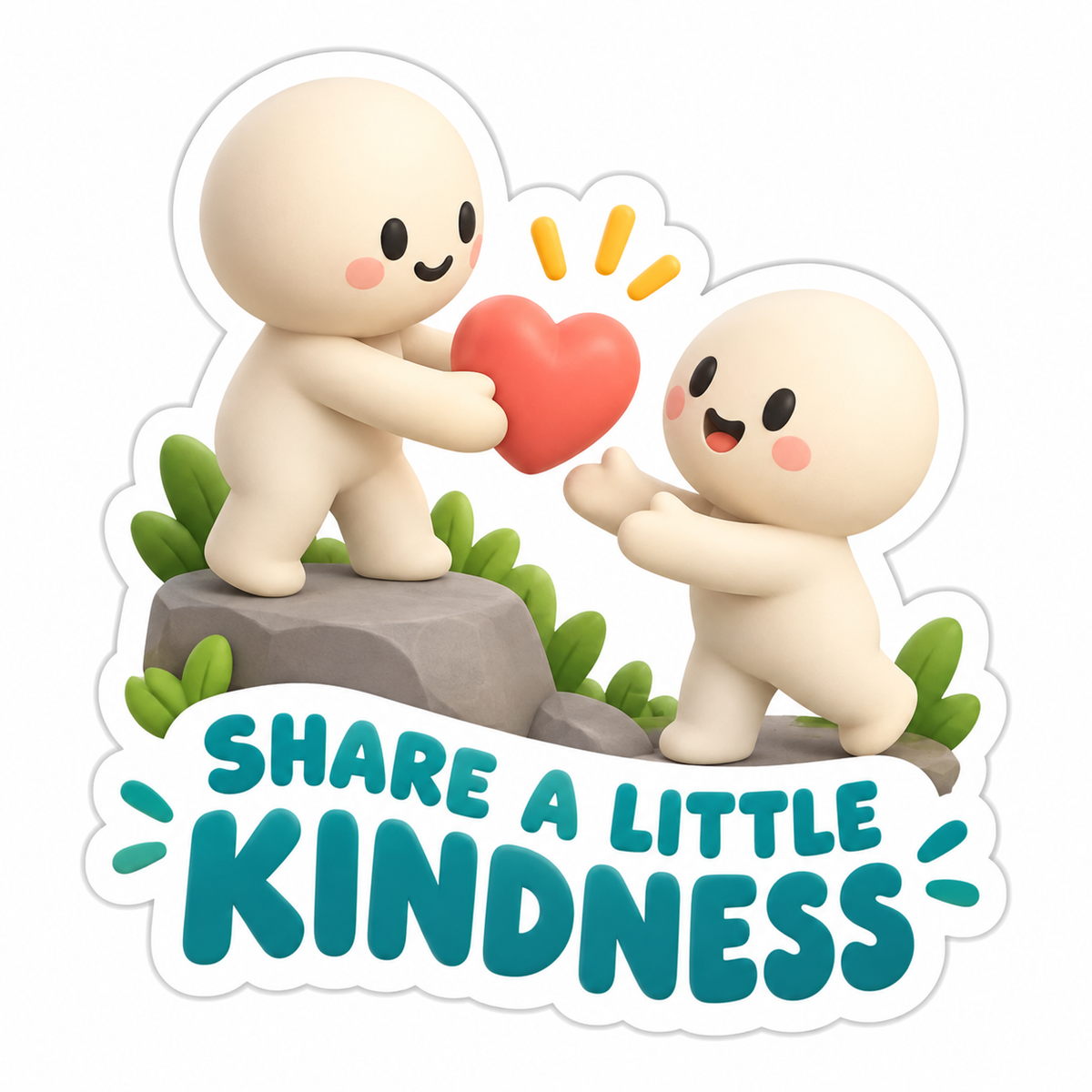 Share A Little Kindness Vinyl Sticker Decal