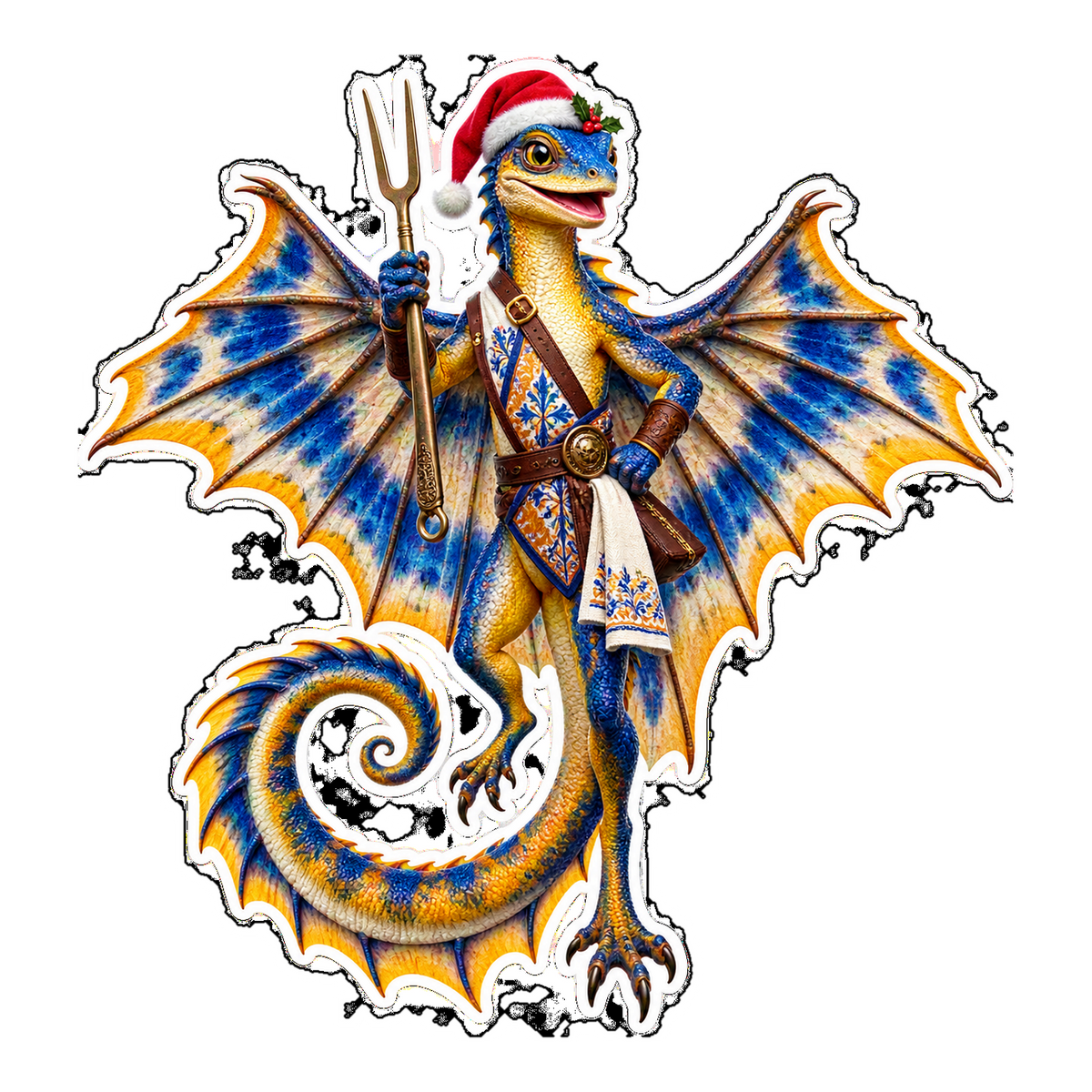 Batik Draco Lizard Bacalhau Flake Lifter Vinyl Sticker Decal