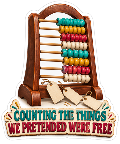 Counting Pretended Free Abacus Vinyl Sticker Decal