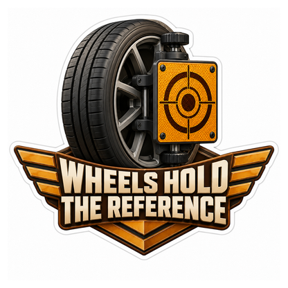 Adas Wheel Mounted Target Plate Vinyl Sticker Decal