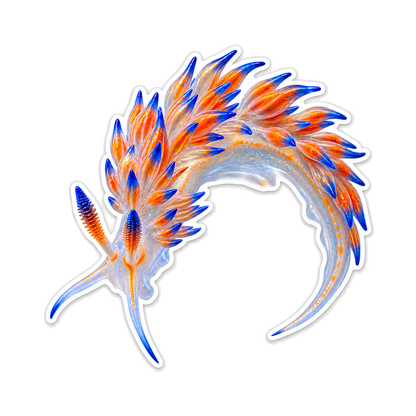 Nudibranchs Opalescent Nudibranch T1304Pdt Vinyl Sticker Decal