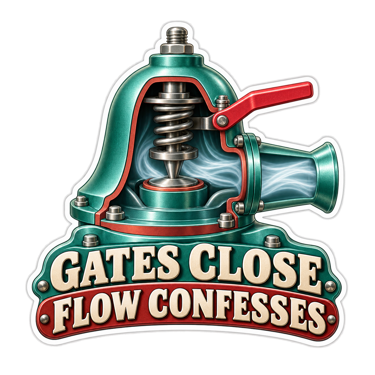 Wastegate Seat Leak Flow Hood Vinyl Sticker Decal