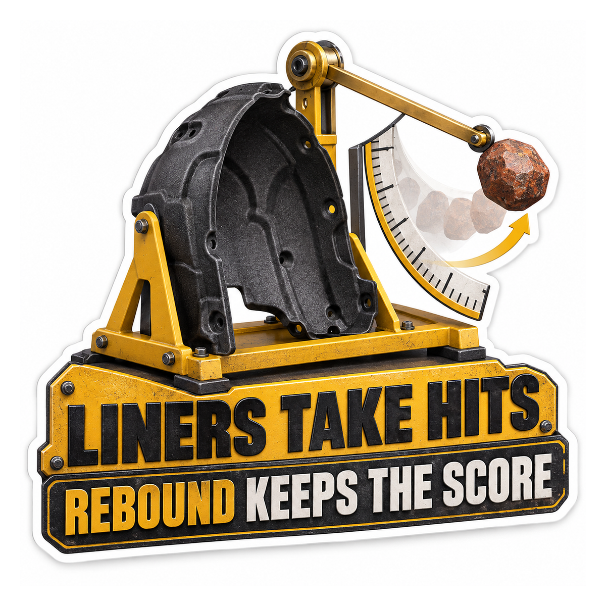 Wheel Arch Liner Stone Rebound Pendulum Vinyl Sticker Decal
