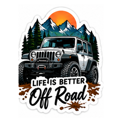 Off Road Adventure 4X4 Car Window Vinyl Sticker Decal