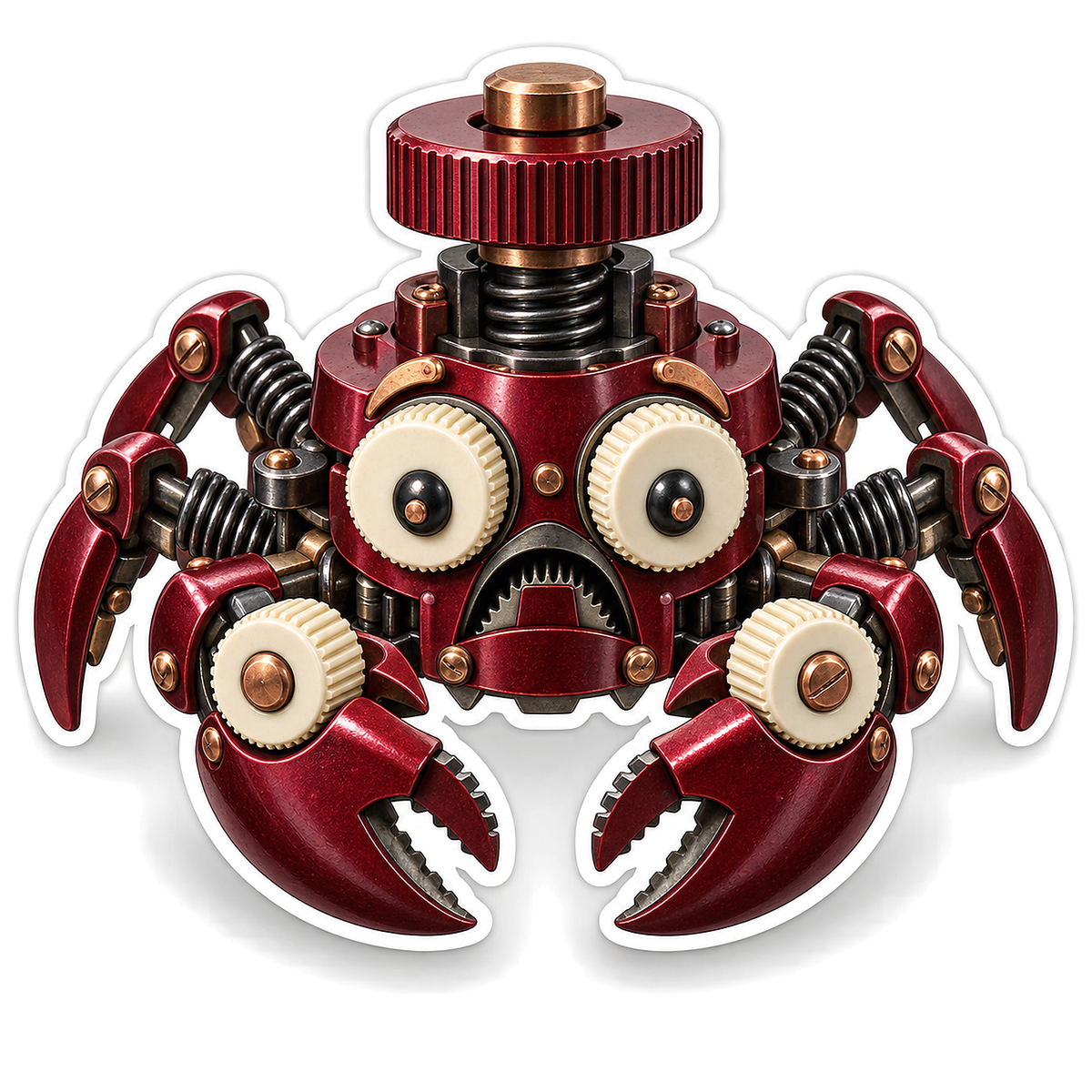 Garnet Focus Tension Clockwork Crab Halloween Vinyl Sticker Decal
