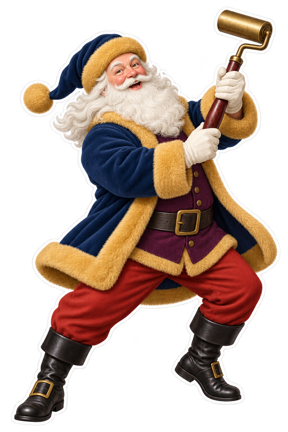 Santa Antique Brass Wallpaper Seam Roller Vinyl Sticker Decal