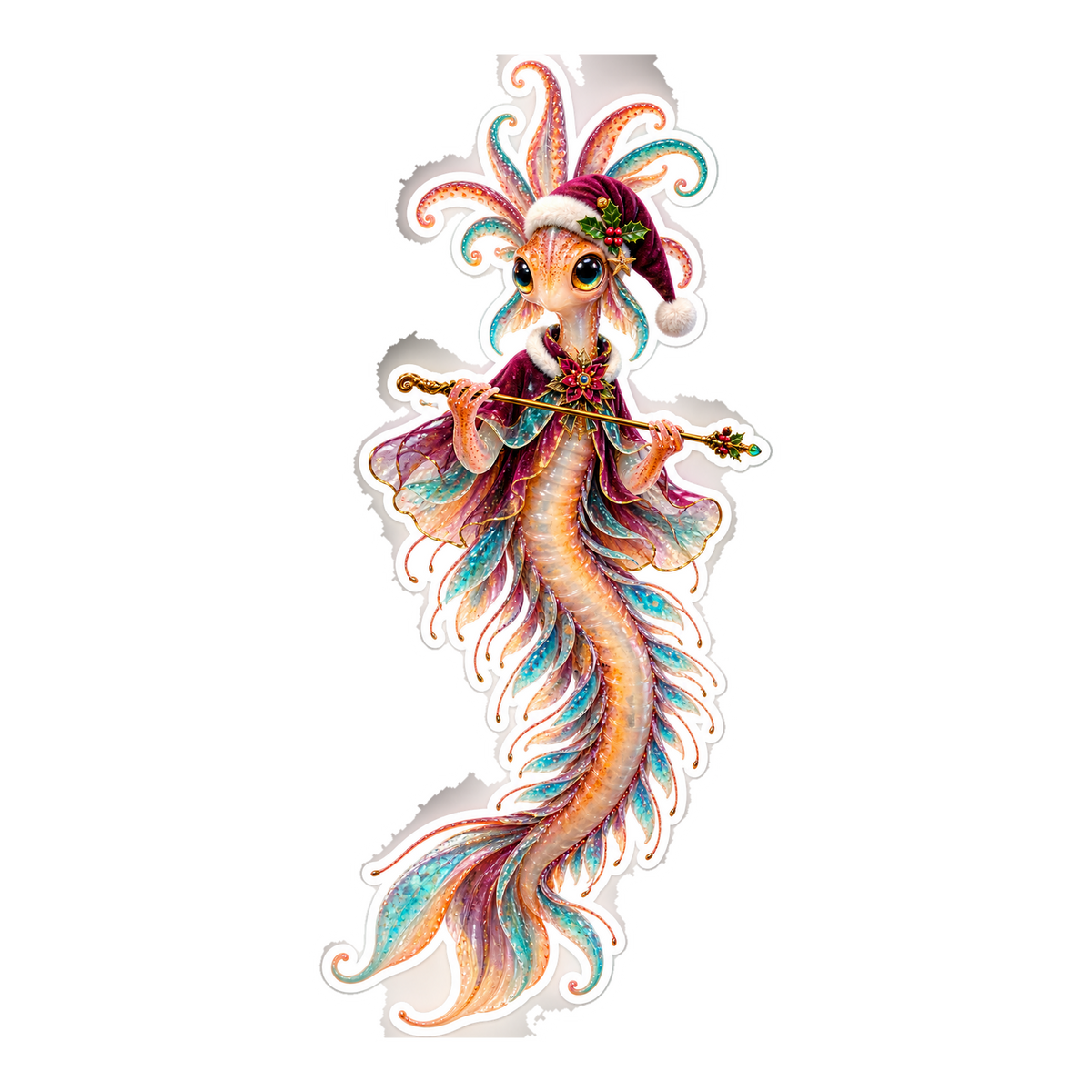 Organza Resin Squidworm Bebinca Testing Wand Vinyl Sticker Decal
