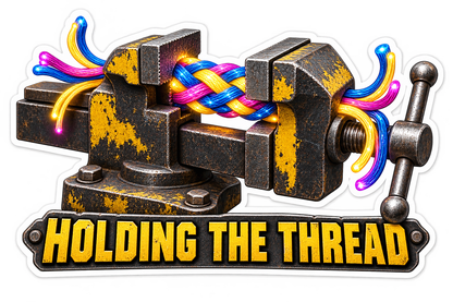Holding Thread Bench Vise Vinyl Sticker Decal