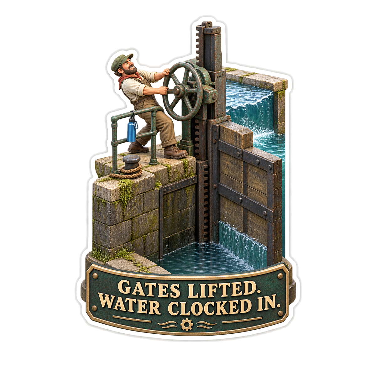 Gates Lifted Vinyl Sticker Decal