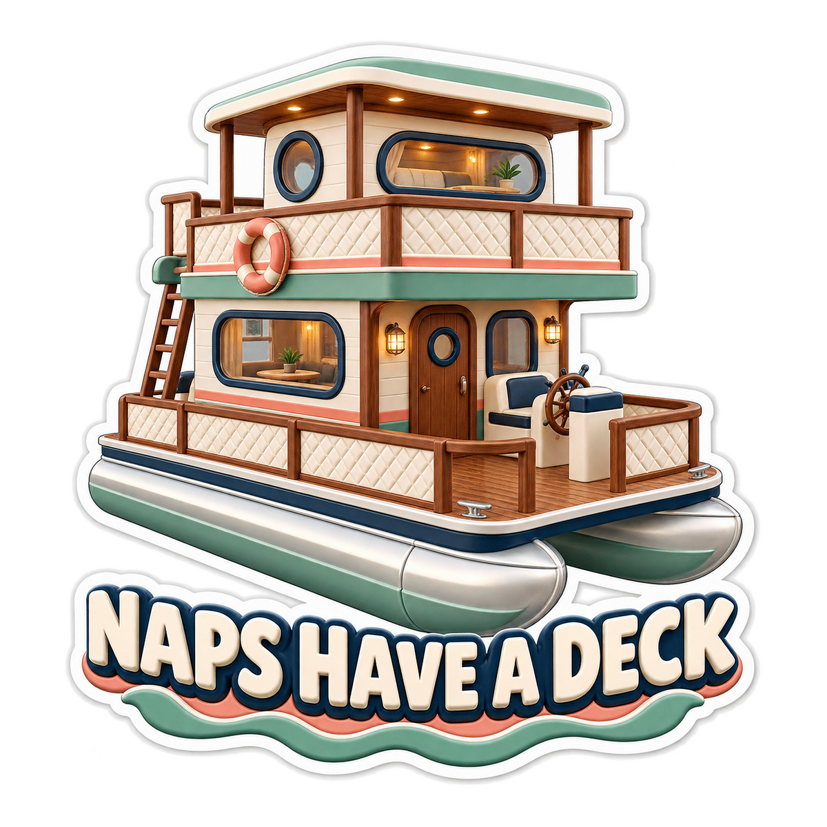 Naps Have A Deck Vinyl Sticker Decal