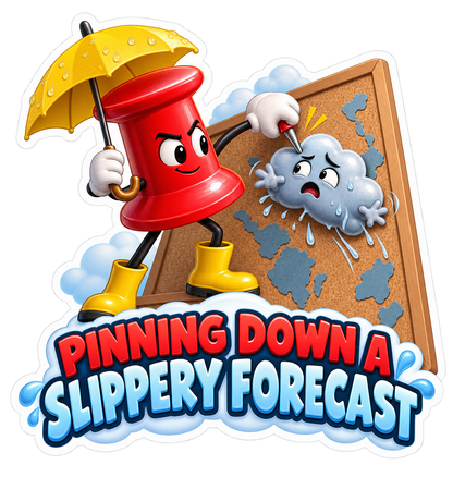 Pushpin Weather Forecaster Vinyl Sticker Decal