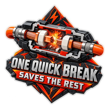 Battery Pyrofuse Quick Break Vinyl Sticker Decal