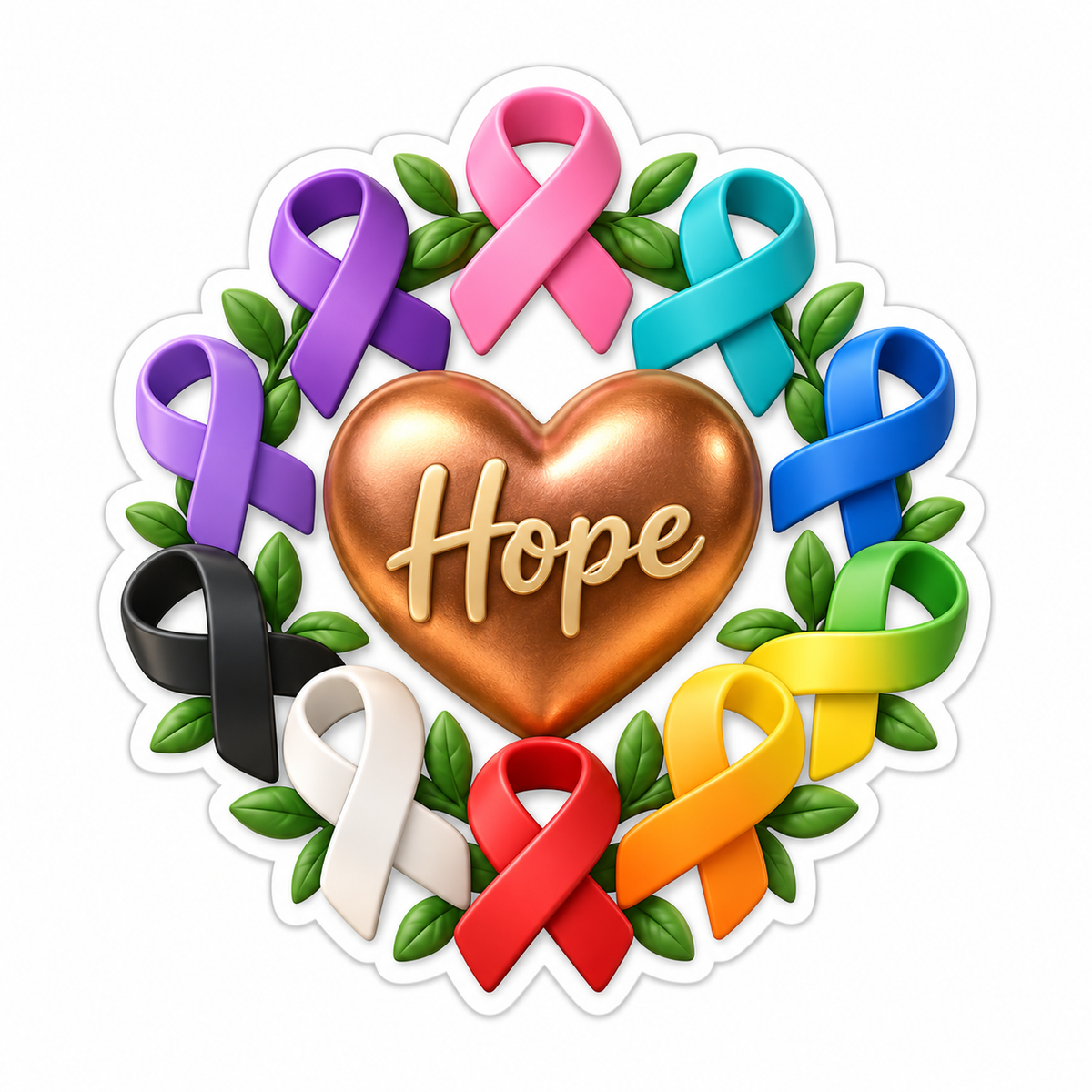 Hope Copper Vinyl Sticker Decal