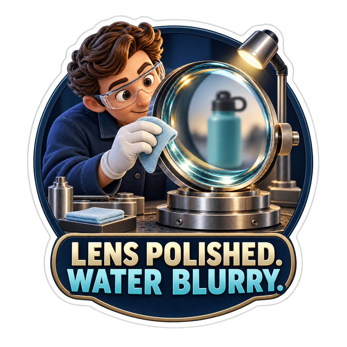 Lens Polished Vinyl Sticker Decal