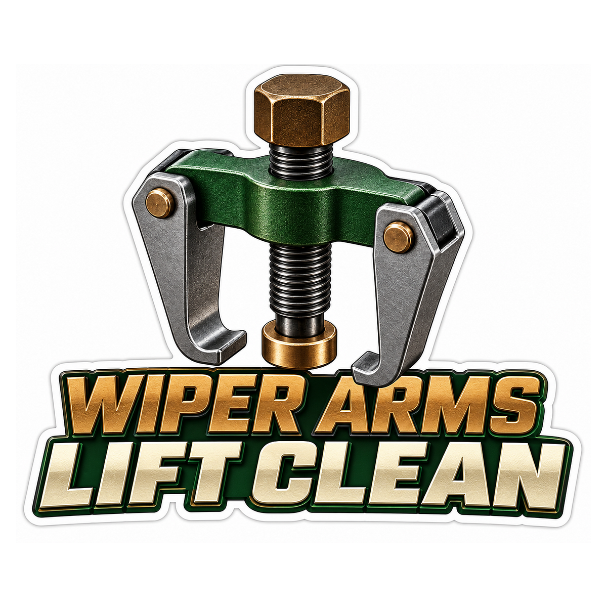 Wiper Arm Puller Vinyl Sticker Decal