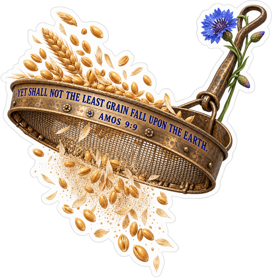 Bible Amos 9 9 Bronze Grain Sieve Vinyl Sticker Decal