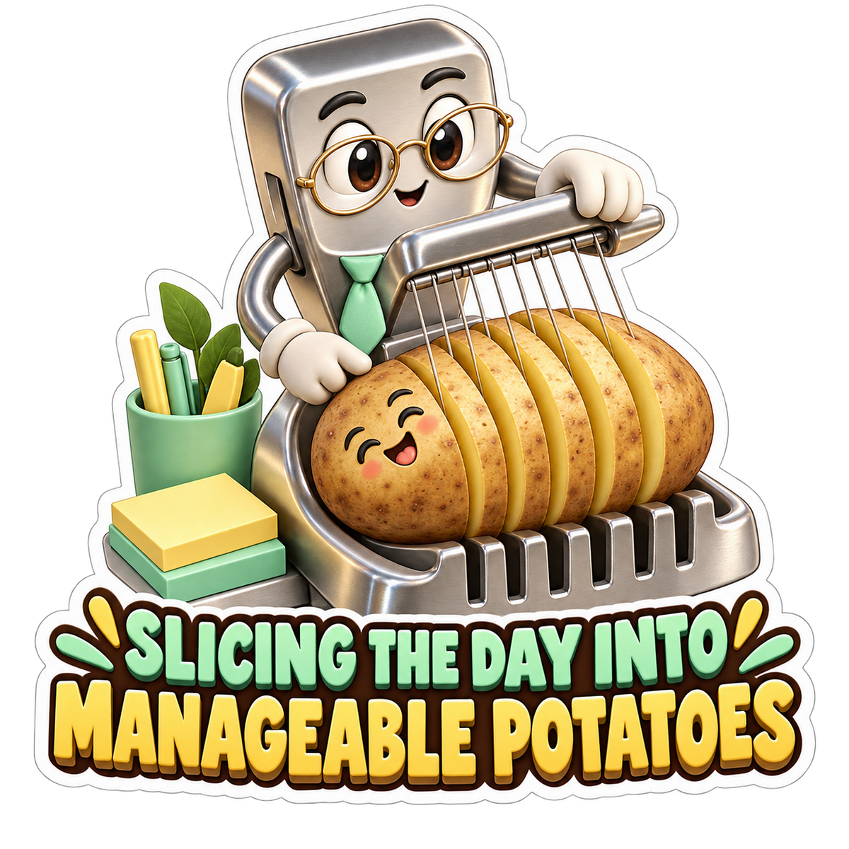 Egg Slicer Day Planner Vinyl Sticker Decal