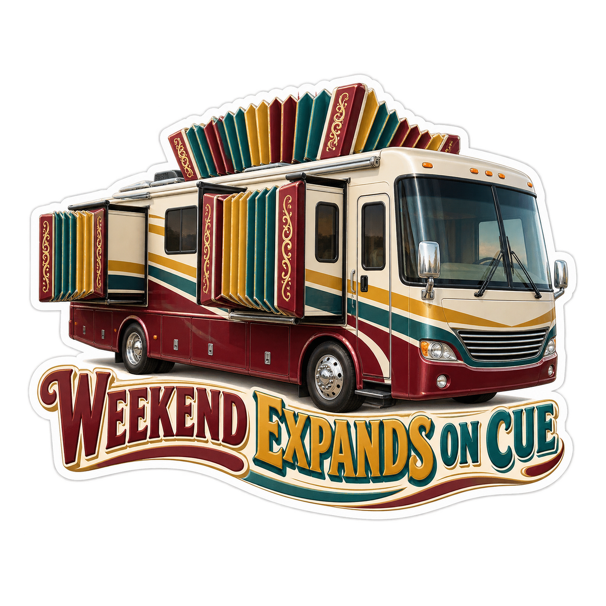 Weekend Expands On Cue Vinyl Sticker Decal