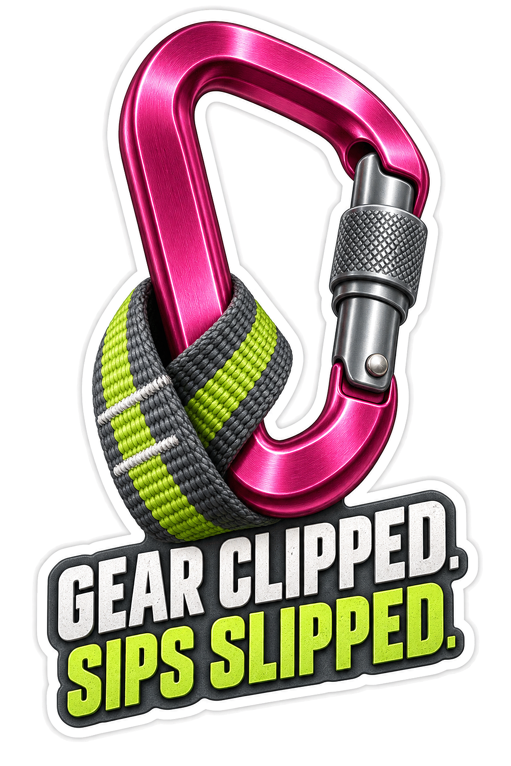 Gear Clipped Vinyl Sticker Decal