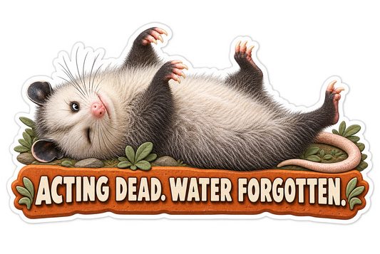 Acting Dead Vinyl Sticker Decal