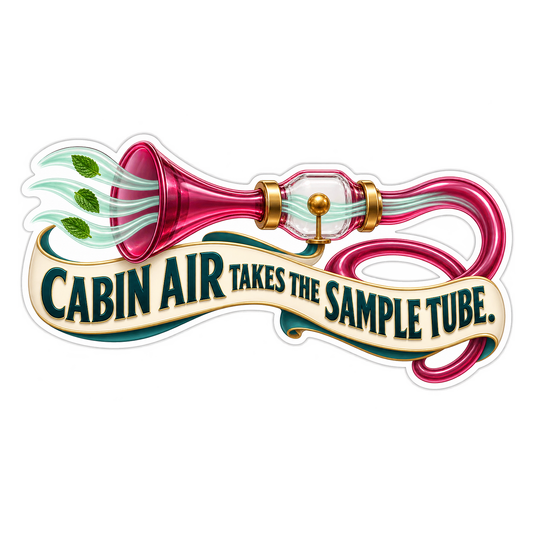 Hvac Aspirator Sample Tube Vinyl Sticker Decal
