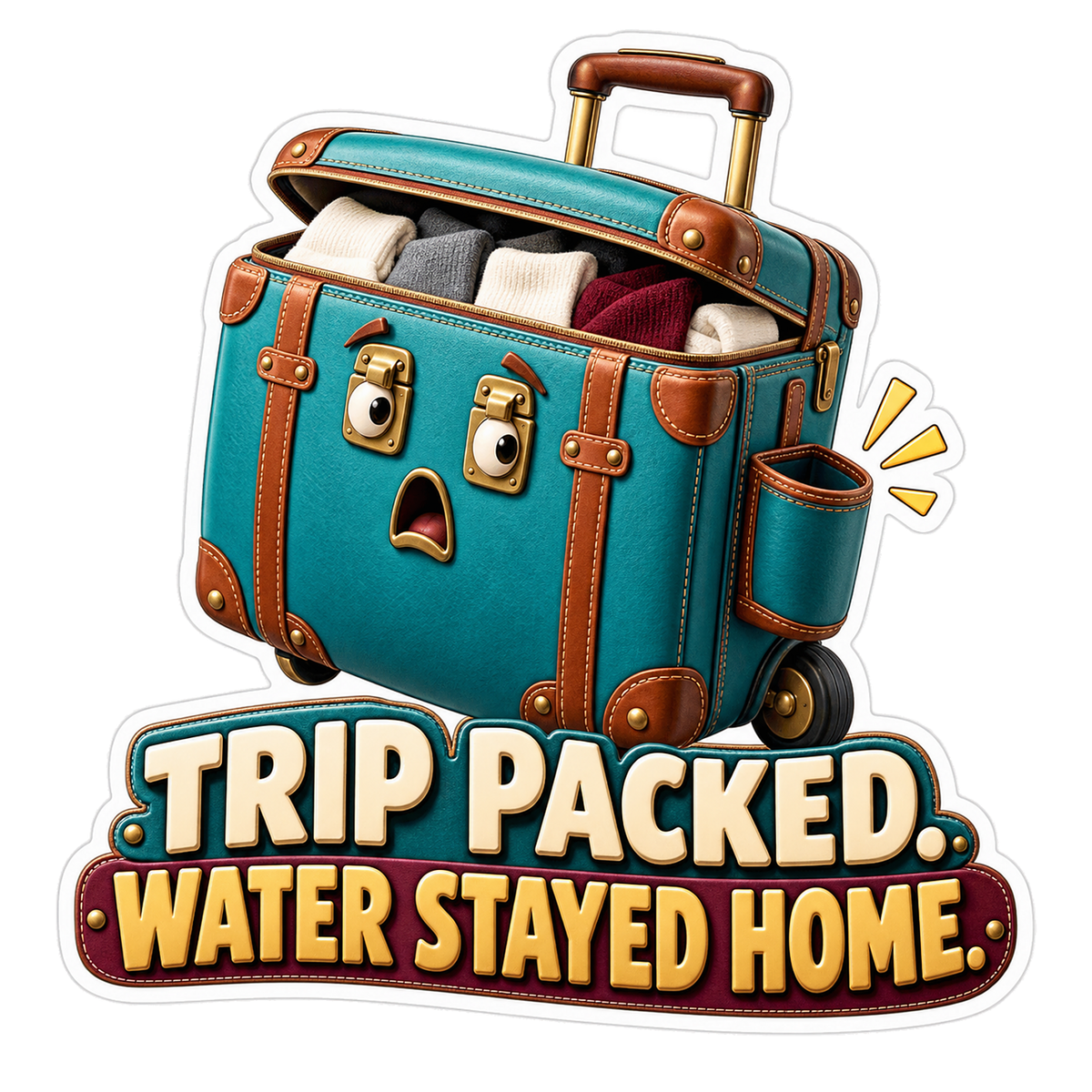 Trip Packed Vinyl Sticker Decal