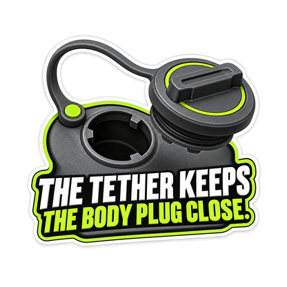 Underbody Body Plug Tether Vinyl Sticker Decal