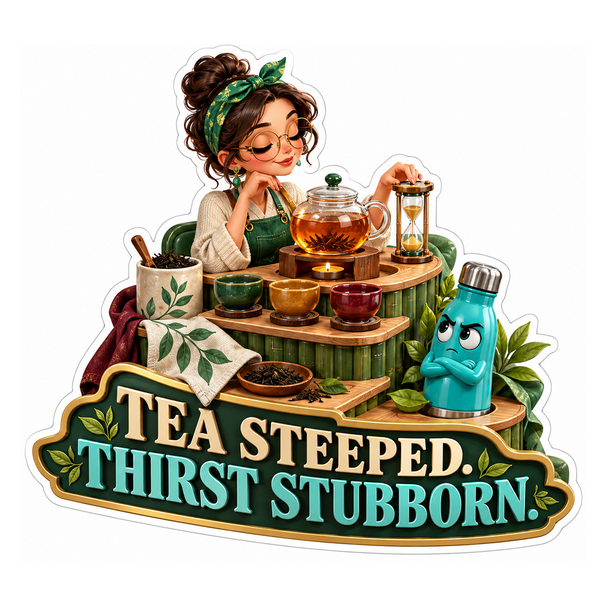 Tea Steeped Vinyl Sticker Decal