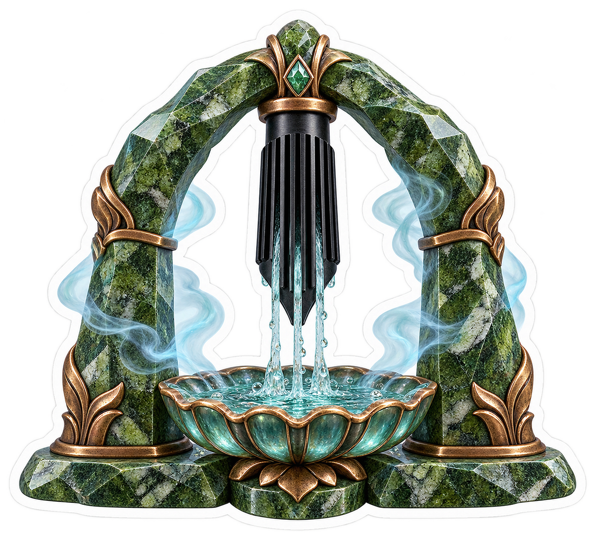 Pen Repair Mariposite Feed Channel Flushing Arch Vinyl Sticker Decal