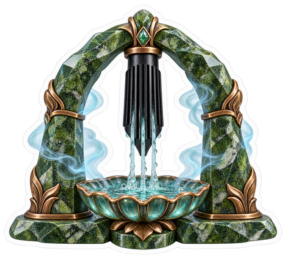 Pen Repair Mariposite Feed Channel Flushing Arch Vinyl Sticker Decal