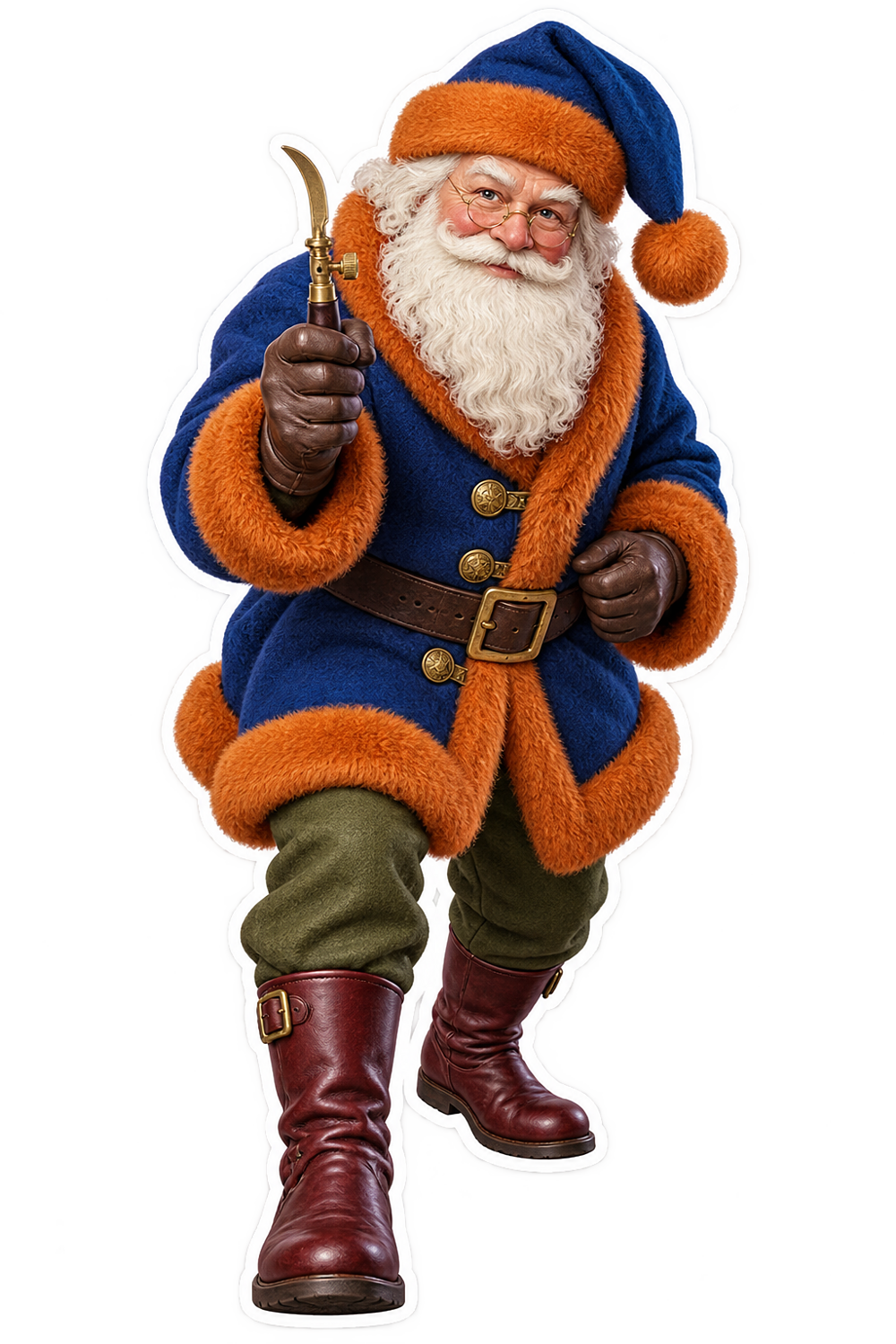 Santa Antique Brass Organ Reed Voicing Scraper Vinyl Sticker Decal