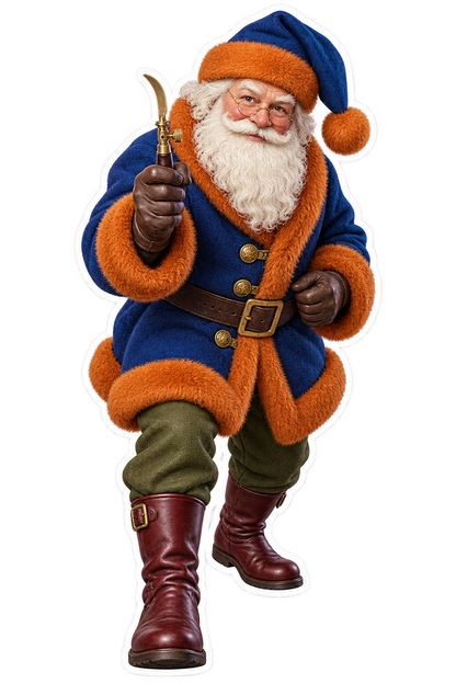 Santa Antique Brass Organ Reed Voicing Scraper Vinyl Sticker Decal