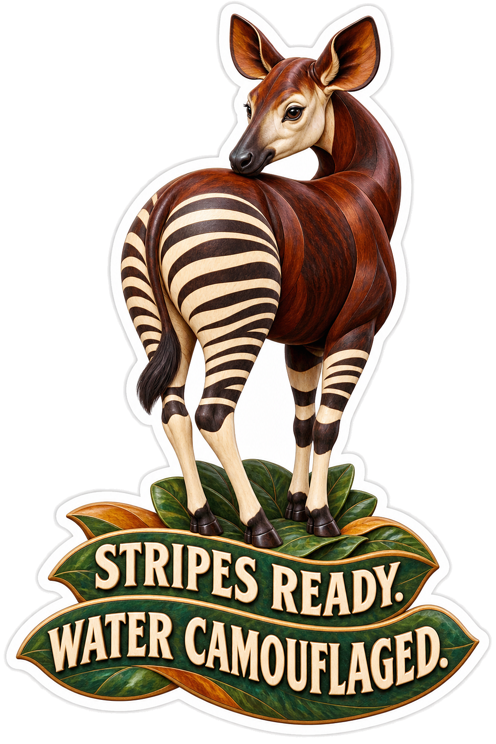 Stripes Ready Vinyl Sticker Decal