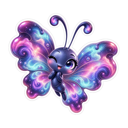 Celestial Nebula Cloud Wink Vinyl Sticker Decal