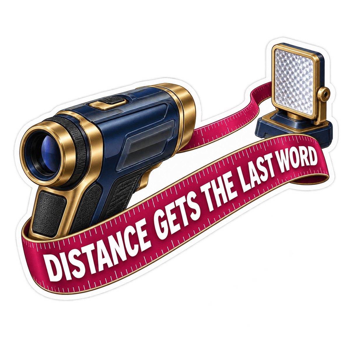 Adas Laser Distance Gauge Vinyl Sticker Decal