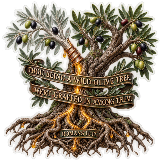Bible Wild Olive Graffed Romans 11 17 Vinyl Sticker Decal