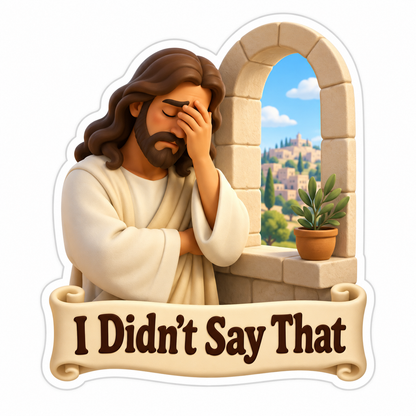 I Didn'T Say That Vinyl Sticker Decal