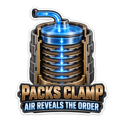 Transmission Clutch Pack Apply Air Reveal Vinyl Sticker Decal