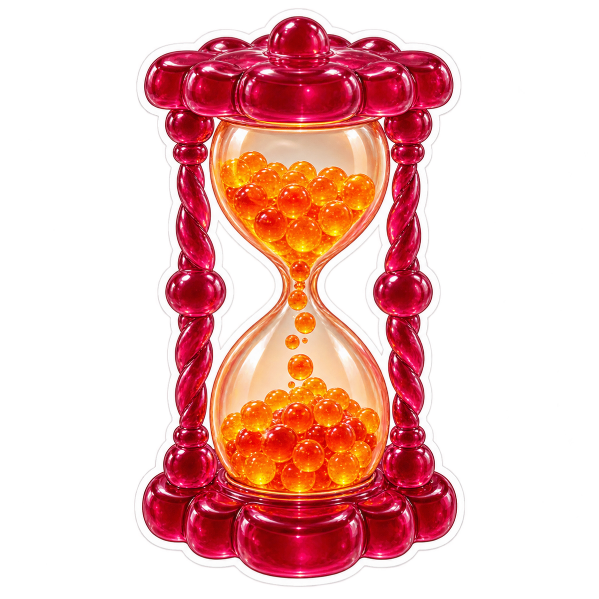 Gimme Gummy Sunset Hourglass Vinyl Sticker Decal