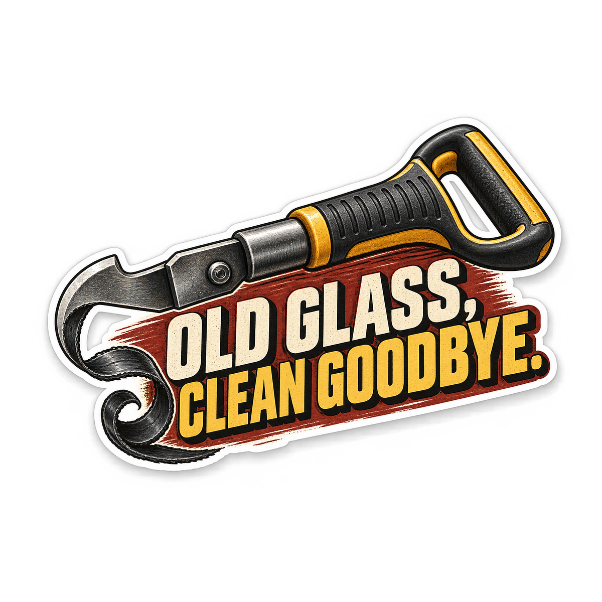 Windshield Cold Knife Vinyl Sticker Decal