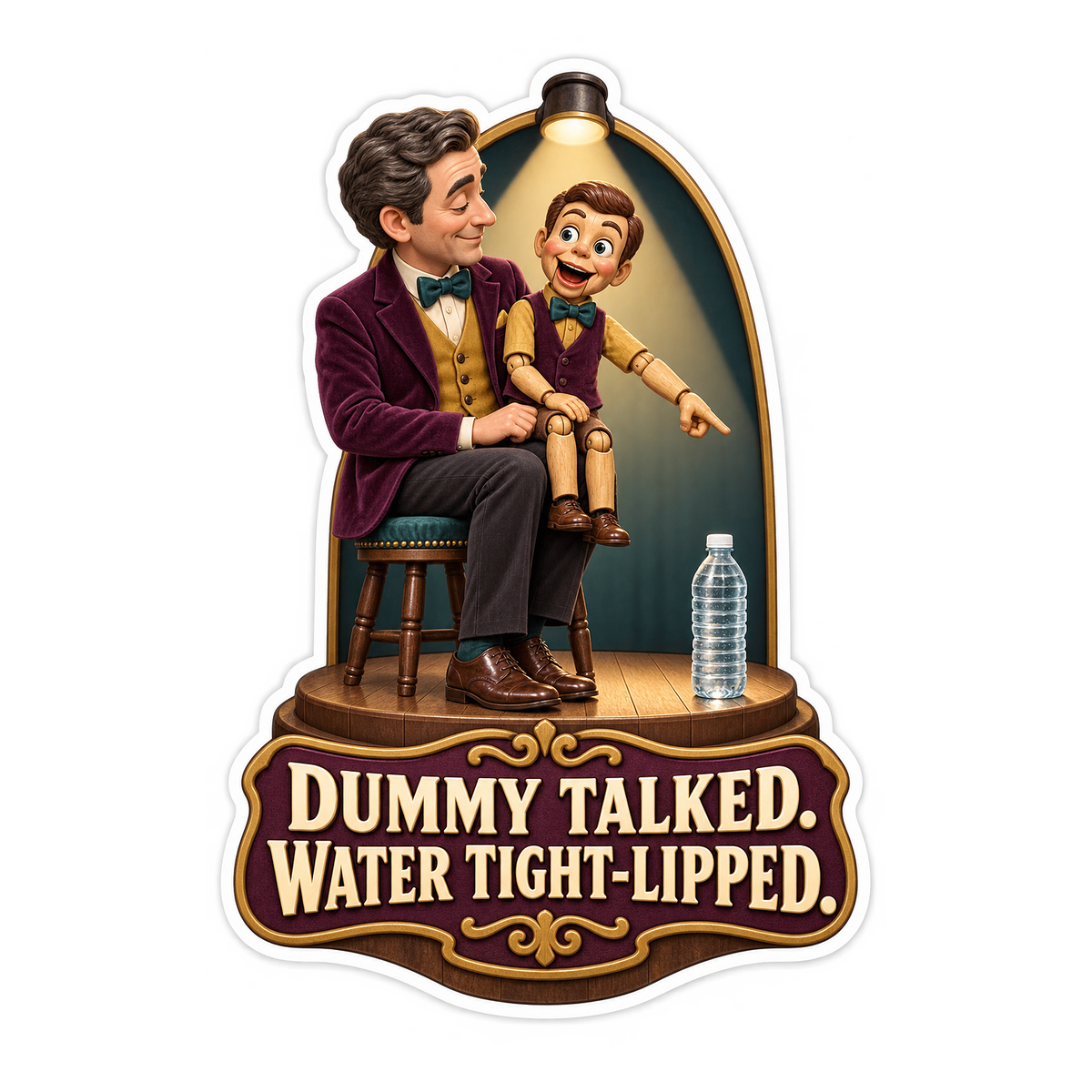 Dummy Talked Vinyl Sticker Decal