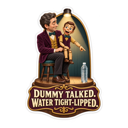 Dummy Talked Vinyl Sticker Decal